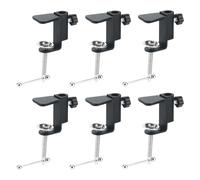 MAHIONG 6 morsetti a C, morsetto da scrivania per organizzazione dello spazio di lavoro, morsetto regolabile per montaggio senza sforzo di monitor, lampade e altro ancora