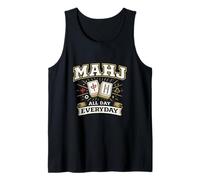 Mahj all Day Everyday Design Divertente Mahjong Player Gift Canotta