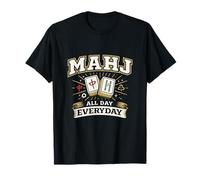 Mahj all Day Everyday Design Divertente Mahjong Player Gift Maglietta
