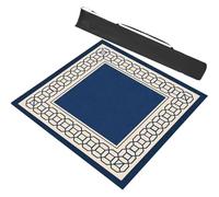 Mahjong Card Game Mat, Tappetino da gioco Blue Square Poker Mahjong di varie dimensioni con borsa for il trasporto(27.6x27.6inch/70x70cm)