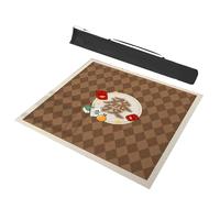 Mahjong Card Game Mat, Tappetino da gioco di carte Mahjong, custodia, multicolore, dimensioni multiple(Brown,43.3x43.3inch/110x110cm)