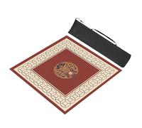 Mahjong Card Game Mat, Tappetino da gioco di carte quadrato Mahjong con custodia in diverse dimensioni multicolori(Brown,75x75cm (29.52x29.52in))