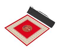 Mahjong Card Game Mat, Tappetino da gioco di carte quadrato Mahjong con custodia in diverse dimensioni multicolori(Red,70x70cm (27.55x27.55in))
