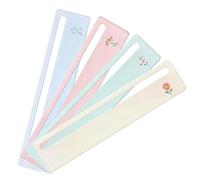 Mahjong Card Line Reader - 4 pezzi leggero acrilico luminoso, lettore Mahjong righello strisce marcatori - per giochi notturni, pratica apprendimento giocatori, uomini e donne