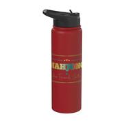 Mahjong è come gli amici raccogliere sociale gioco notte vintage Stainless Steel Insulated Water Bottle