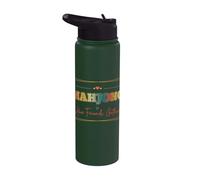 Mahjong è come gli amici raccogliere sociale gioco notte vintage Stainless Steel Insulated Water Bottle