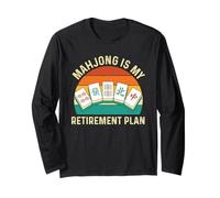 Mahjong è Il Mio Piano pensionistico - mAh Jong Casino Gambling Maglia a Manica
