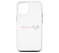 Mahjong Giocatore Battito cardiaco ECG Pulse Piastrelle Gioco Cinese Custodia per iPhone 12/12 Pro