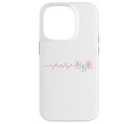 Mahjong Giocatore Battito cardiaco ECG Pulse Piastrelle Gioco Cinese Custodia per iPhone 14 Pro