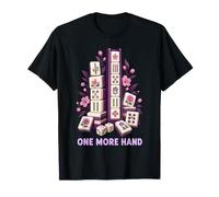 Mahjong Giocatore Una Mano più Mahjong mAh Jongg Maglietta