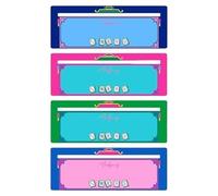 Mahjong Line Finder, Mah Jong Rule Helper, 7.48x2.76x0.04 Inches Game Accessory Set, 4 Pieces Tool for Seniors Adults Tournament Road Trip Holiday Picnic RV Travel or Outdoor Game Night Fun