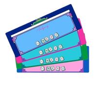 Mahjong Line Marker, Mahjong Rule Reader, 4-Piece Helper Set, Easy to Use, Mah Jong Game for Travel, Rv, Home, Seniors, Holiday Fun, Games Night, Adults, Outdoor, Picnic, Road Trip