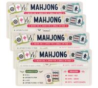 Mahjong Line Reader Line Finder, lettore di schede Mahjong trasparente con guida Charleston, riferimento colore drago e promemoria Joker, accessori Mahjong per principianti, regalo americano Mah Jongg