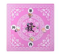 Mahjong Mat, 68 x 68 cm, copertura per tavolo Mahjong per giocare a carte, tappetini da gioco di piastrelle, tovaglia retrò da gioco di dadi, accessori mahjong per giochi da tavolo e piastrelle