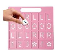 Mahjong Practice Board -Mahjong Tile Game, 24 Slot Portatile American Fun Trainer | Materiale leggero 'ABS, gioco solo più caratteristica di riconoscimento del modello all'interno del cortile dome