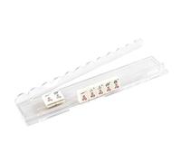 Mahjong Pusher e rack | Acrilico antiscivolo smerlato magnetico | Spingi e supporto per piastrelle Mahjong, per giochi notturni, feste, club, riunioni di famiglia, centri anziani e casa