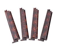 Mahjong Rack - 4 pezzi antiscivolo Piastrelle Holder Tortoiseshell Style Game Organizer Set con robusta base scorrevole integrata, mantiene le piastrelle allineate verticalmente, ideale per riunioni