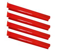 Mahjong Rack And Pusher - 4pcs Dominoes Game Tile Holder Stand Set With Pushers | Anti Slip American Mahjong Rack Set For Home Travel Club Party Players Gift