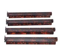 Mahjong Rack Set | 4 pezzi antiscivolo resistente ai graffi | Tortoiseshell Mahjong Rack con Pusher - per giocatori, anziani, casa, sala giochi, viaggi, centro comunità, riunioni di famiglia