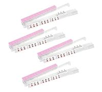 Mahjong Racks with Pushers | 4 pezzi trasparenti Tile Rack Set | Non Slip Tray Mahjong Rack for Adults Beginners | Durable Game Accessories for Smooth Tile Handling Game Night Home Travel Party