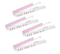 Mahjong Racks with Pushers | 4 Piece Transparent Tile Rack Set | Non Slip Tray Mahjong Rack for Adults Beginners | Durable Game Accessories for Smooth Tile Handling Game Night Home Travel Party