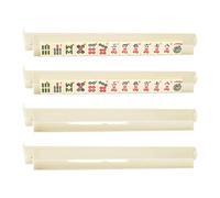 Mahjong Racks with Pushers Siamese Style Racks American Mahjong for Player | Four game racks with integrated pushers hold tiles securely during play. Arranges game tiles for strategy .
