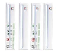 Mahjong Rule Reader - 4 Piece Guide Strip Mahjong Reference Card Reader, Quick Study Aid, Easy Play Assist | Travel Party Competition Family Gathering Holiday Weekend Game Support Toolkit Set Kit