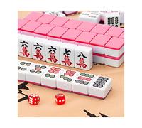 Mahjong Set 144 pezzi - Tradizionale Chinese Table Game for Indoor Entertainment, Family Fun, American Style - Perfect for Game Nights and Gatherings