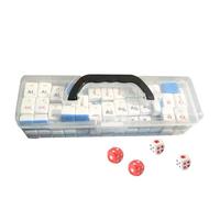 Mahjong Set da viaggio - Set Mahjong, gioco di carte da tavolo periodico | Simboli di elemento chimico Giocattoli per i viaggi Play Balance Family Friends Entertainment