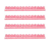 Mahjong - Set di 4 mahjong magnetici in acrilico, per gioco, trasparenti, robusti, con pusher, supporti per piastrelle, per principianti, adulti, pensionati, vacanze, feste, 50,6 x 7,1 x 2,6
