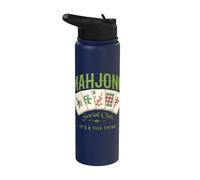 Mahjong Social Club è una cosa di piastrelle che gioca a Mahjong Gioco Stainless Steel Insulated Water Bottle