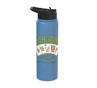 Mahjong Social Club è una cosa di piastrelle che gioca a Mahjong Gioco Stainless Steel Insulated Water Bottle