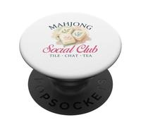 Mahjong Social Club - Gioco d'azzardo Mah Jong Player Casino PopSockets PopGrip Adesivo