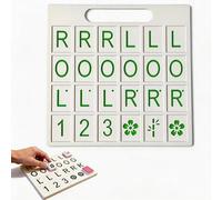 Mahjong Solista Practice Board Training Tool American Mahjong Strategy Aid Mah Jongg Accessori e regali per donne e mamme (verde)