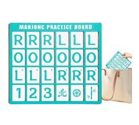 Mahjong Solo Practice Board | Mahjong Training | American Mah Jongg Trainer Tool | per donne, uomini, pensionati, principianti, casa, ufficio, appartamento, feste, riunioni, club, vacanze