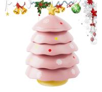 Mahjong - Supporto per dadi a forma di albero di Natale, 5 | Ciotola per gioielli, per camera da letto, scrivania, comodino, bagno, soggiorno, cucina, gioco notturno, colore: rosa