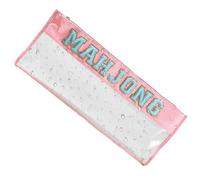 Mahjong Tile Bag - Clear PVC | American Mahjong Storage Case, Zipper Closur