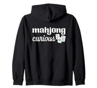 Mahjong Tile Game mAh Jong Curioso Divertente Felpa con Cappuccio