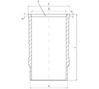 MAHLE 001 LW 00142 001 Canna cilindro
