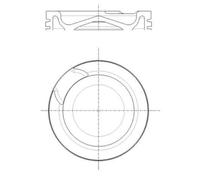 MAHLE 001 PI 00191 000 Pistone per MERCEDES-BENZ,SETRA