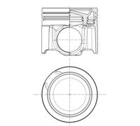 MAHLE 001 PI 00197 000 Pistone per MERCEDES-BENZ,SETRA