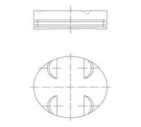 Pistone motore 005 24 00 MAHLE per MERCEDES-BENZ CLK Cabriolet CLASSE C T-Model