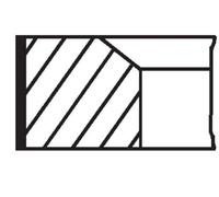 MAHLE 007 20 N0 Kit fasce elastiche per FIAT Panda Hatchback (141) 850 147