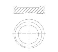 Pistone motore stagnato 011 75 01 MAHLE per OPEL KADETT E Hatchback VECTRA A