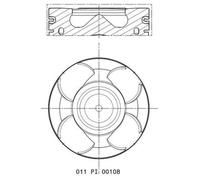 Pistone MAHLE 011 PI 00108 000