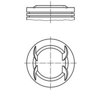 Pistone motore fortemente anodizzato 011 PI 00111 000 MAHLE per CHEVROLET OPEL