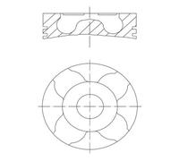 MAHLE 011 PI 00114 001 Pistone per OPEL,VAUXHALL