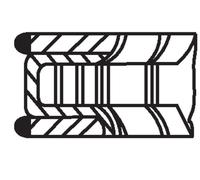 Kit segmenti pistone 012 23 N0 MAHLE per OPEL COMBO Cassone/Limousine spaziosa