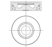 Pistone motore rivestito 013 PI 00136 000 MAHLE per FORD LAND ROVER CITROËN FIAT