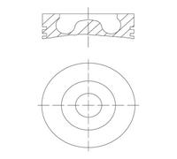 Pistone motore 015 80 00 MAHLE per FORD LAND ROVER